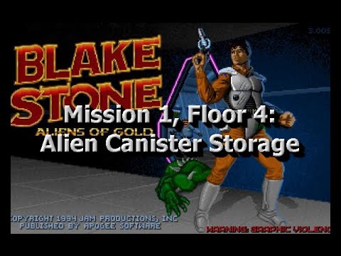 Blake Stone: Aliens of Gold Walkthrough (Mission 1, Floor 4)