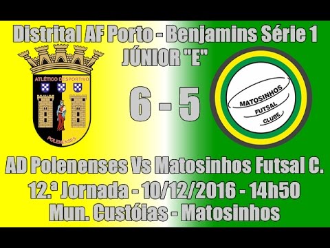 Distrital AF Porto Benjamins S1 12ª Jorn. "AD Polenenses Vs Matosinhos FC" 2016/17