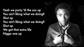 Childish Gambino - &quot;One Up (feat. Steve G. Lover)&quot; (with Lyrics) HD
