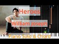 🎹Heroes, Solo & Chord, William Joseph, Synthesia Piano