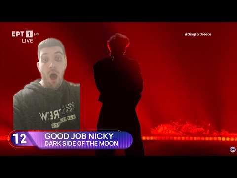 good job Nicky - Dark Side of the Moon (Live) | Sing for Greece 2026 | REACTION