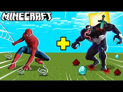 Co jeśli połączymy SPIDERMAN + VENOM = SPIDERVENOM w MINECRAFT