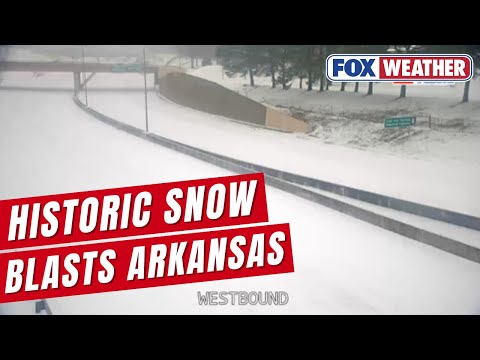 Little Rock Shatters 127-Year-Old Snow Record As Winter Storm Batters Arkansas With Snow, Ice