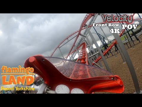 Velocity - Front Row POV - Flamingo Land - July 2022 - 4K