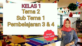 Kelas 1 Tema 2 Subtema 1 Pembelajaran 3 dan 4