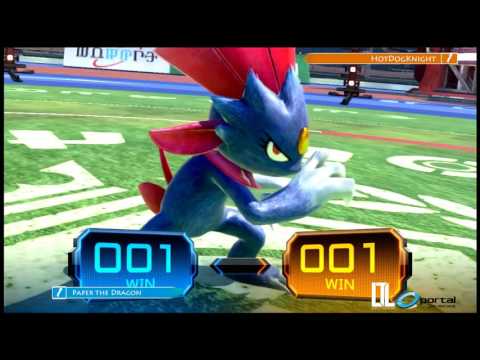 Paper the Dragon vs Hotdogknight! - Pokken at Portal 5/17/16