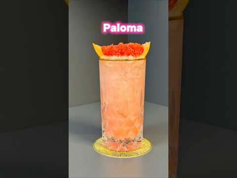 Paloma 🍹(a classic tequila cocktail to do at home) Recipe in the comments 👇 #cocktailtime