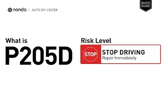 OBD Code p205d Guide to Repair