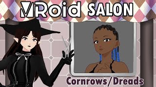 Vroid Hair Tutorial: Cornrow, canerows, dreadlocks