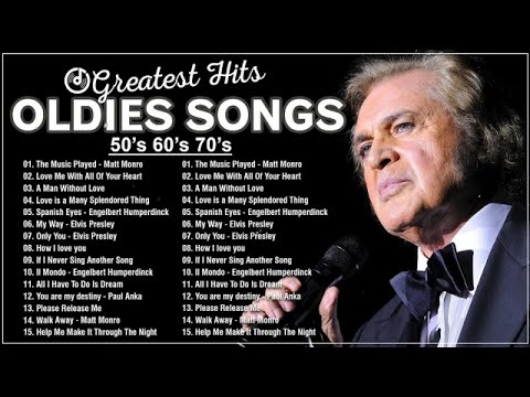 Paul Anka, Carpenters, Tom Jones, Matt Monro, Engelbert Humperdinck 📻 Greatest Hits 50s 60s 70s