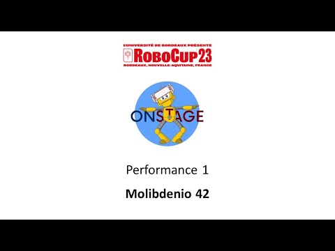 RoboCupJunior Bordeaux 2023 - OnStage Performance 1 - Molibdenio 42