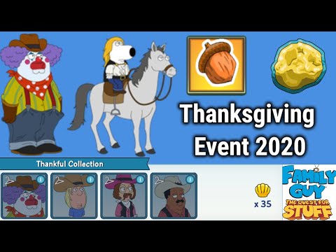 Thanksgiving Event 2020 - Family Guy The Quest For Stuff Walkthrough / Gameplay - (New Characters!)