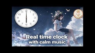 REAL TIME CLOCK LIVE WITH CALM MUSIC 3/17/26