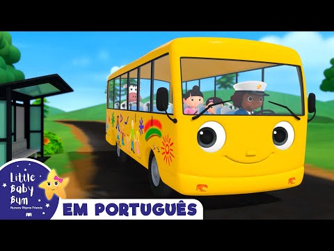 As rodas do ônibus - Chuva chuva, vá embora! | Canções para crianças | Little Baby Bum em Português