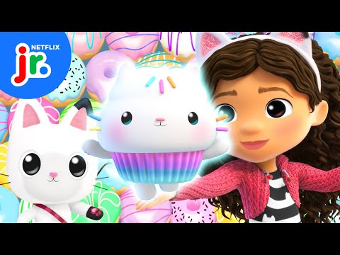Celebrate Cakey's Birthday! 🧁 Gabby's Dollhouse | Netflix Jr