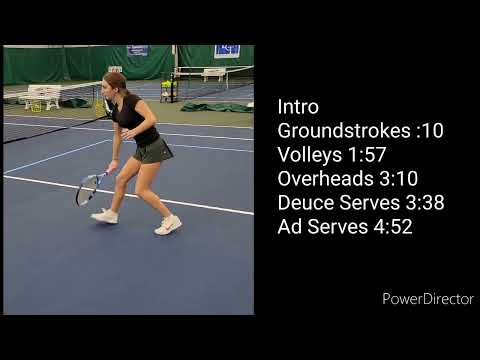 Hannah Cady Tennis Skills