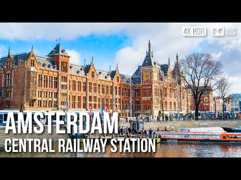 Amsterdam Central Railway Station & Subway Ride  - 🇳🇱 Netherlands [4K HDR] Walking Tour