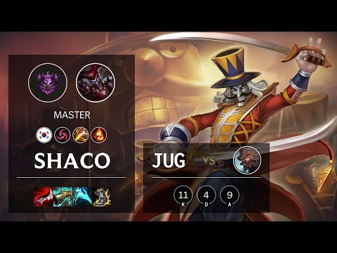 Shaco Jungle vs Udyr - KR Master Patch 11.4