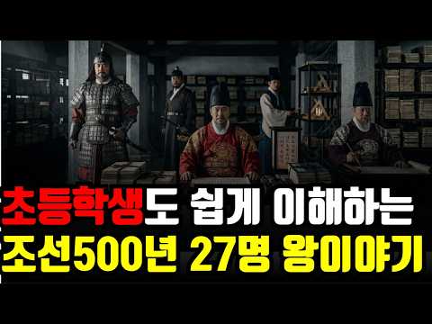 "70분으로 보는 조선왕조실록 1대~27대 왕이야기" 어른부터 어린아이까지 귀에쏙쏙 박히게 알려드립니다 |조선500년 |한국사 |조선역사 |조선왕조실록 |역사