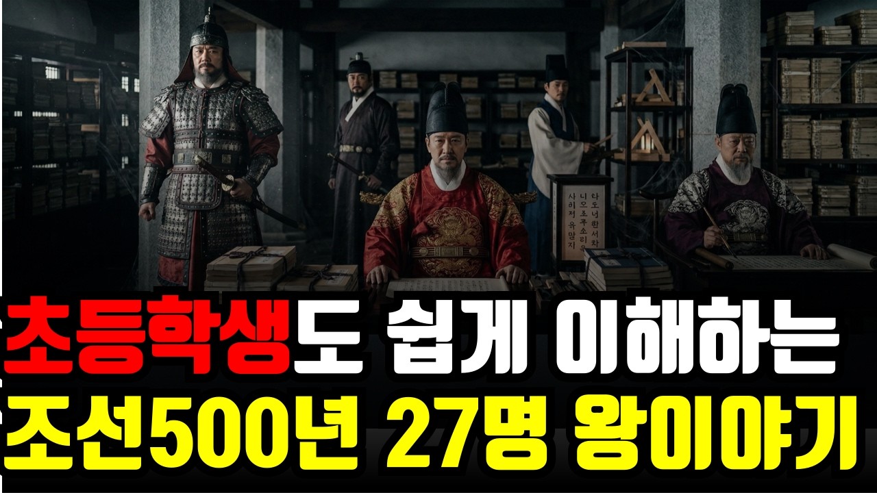 "70분으로 보는 조선왕조실록 1대~27대 왕이야기" 어른부터 어린아이까지 귀에쏙쏙 박히게 알려드립니다 |조선500년 |한국사 |조선역사 |조선왕조실록 |역사