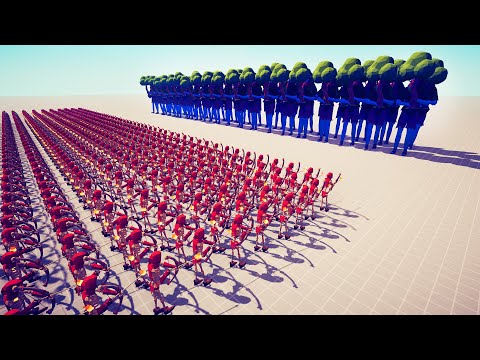 500x SKELETON ARCHERS vs 50x TREE GIANTS | GODS - Totally Accurate Battle Simulator | TABS