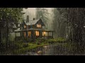 RAIN and THUNDER bedtime sounds - Pouring Rain Sounds And Thunderstorm Sounds For Sleeping, ASMR