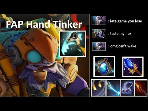 CRAZY FAP HAND Forever Hex Insane Damage Tinker by qojqva Dota 2 7.22