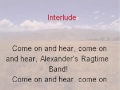 Alexanders' Ragtime Band with vocals