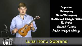 Video thumbnail for Luna Honu Soprano Ukulele @ ZenUkes.com by Zen Ukes