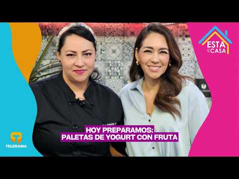 Hoy preparamos paletas de yogurt con fruta