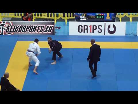 Gustavo Batista vs Pete O'Neal - FINAL - IBJJF European Open 2016 - Purple Adult - Open