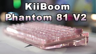 KiiBOOM Phantom 81 V2 Keyboard - Pink Sound Ink