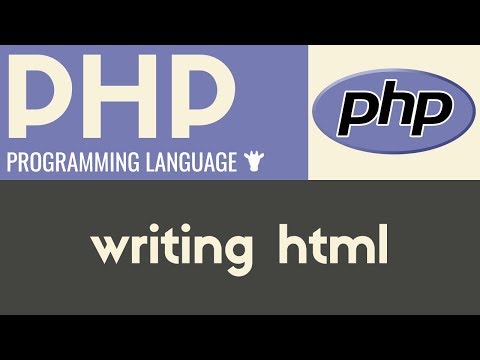 Writing HTML | PHP | Tutorial 5