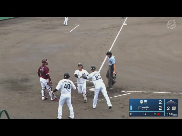【ファーム(ノーゲーム)】マリーンズ・田村龍弘 今シーズン1号は逆方向への勝ち越し2ランホームラン!! 2022年7月16日 千葉ロッテマリーンズ 対 東北楽天ゴールデンイーグルス