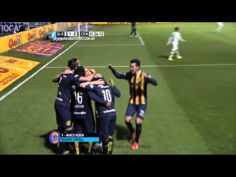 Gol de Ruben. San Lorenzo 1 - Central 2. Fecha 27. Primera División 2015. FPT.