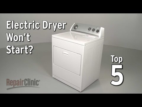 Top Reasons an Electric Dryer Won't Start — Dryer Troubleshooting