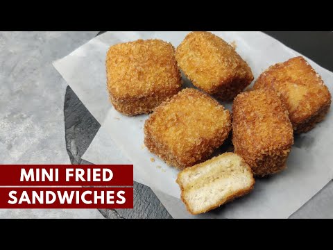 Crunchy Bites: Easy & Delicious Mini Fried Sandwiches Recipe @mamagician