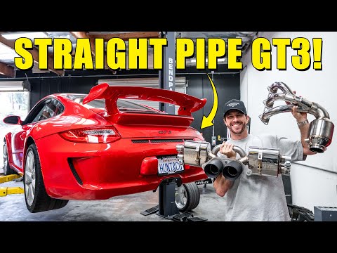 STRAIGHT PIPED MY 997.2 GT3!
