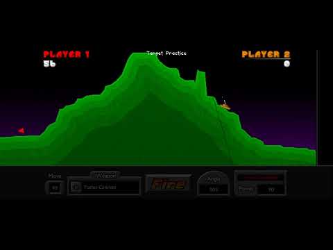 Pocket Tanks Turbo Cannon weapon (Turbo Pack)