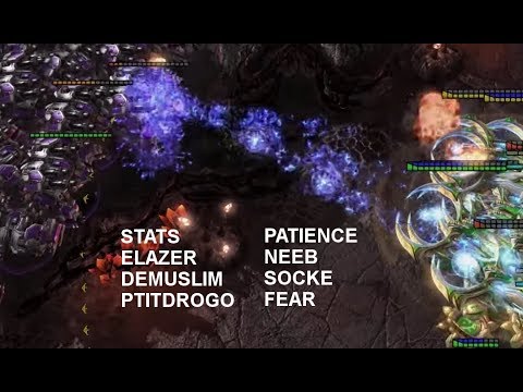 8-player Pro FFA! on Lava Flow - SC2 - Legacy of the Void 2017