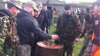 preview picture of video 'Paintball Bomb Carnage! 1000 paintball explosion at Fife Wargames Airsoft in Scotland'