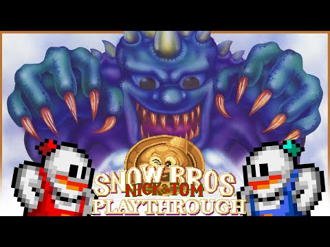 Snow Bros (Arcade) Full CoOp Playthrough - No Commentary