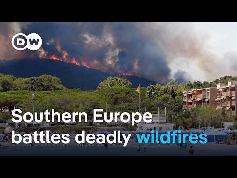 Southern Europe hit by wildfires and record temperatures | DW News