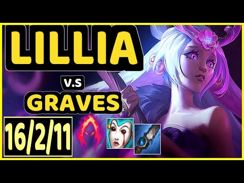WARDEN (LILLIA) vs GRAVES - PENTAKILL 16/2/11 KDA JUNGLE GAMEPLAY - EUW Ranked GRANDMASTER