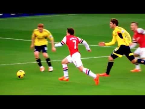 Amazing Rosicky Goal - Arsenal vs. Sunderland - 22/02/2014