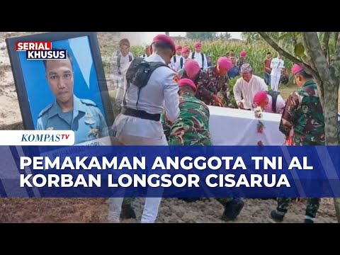 Isak Tangis Iringi Pemakaman Prajurit TNI AL Korban Longsor Cisarua Bandung Barat