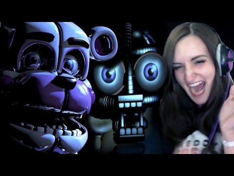FNAF Sister Location GAMEPLAY | NIGHT 1 & 2 - BIDYBAB JUMPSCARE REACTION