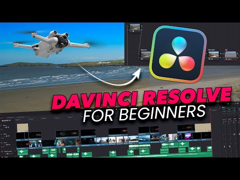 Davinci Resolve tutorial for beginners, how to video edit Drone videos  Complete Guide 2025