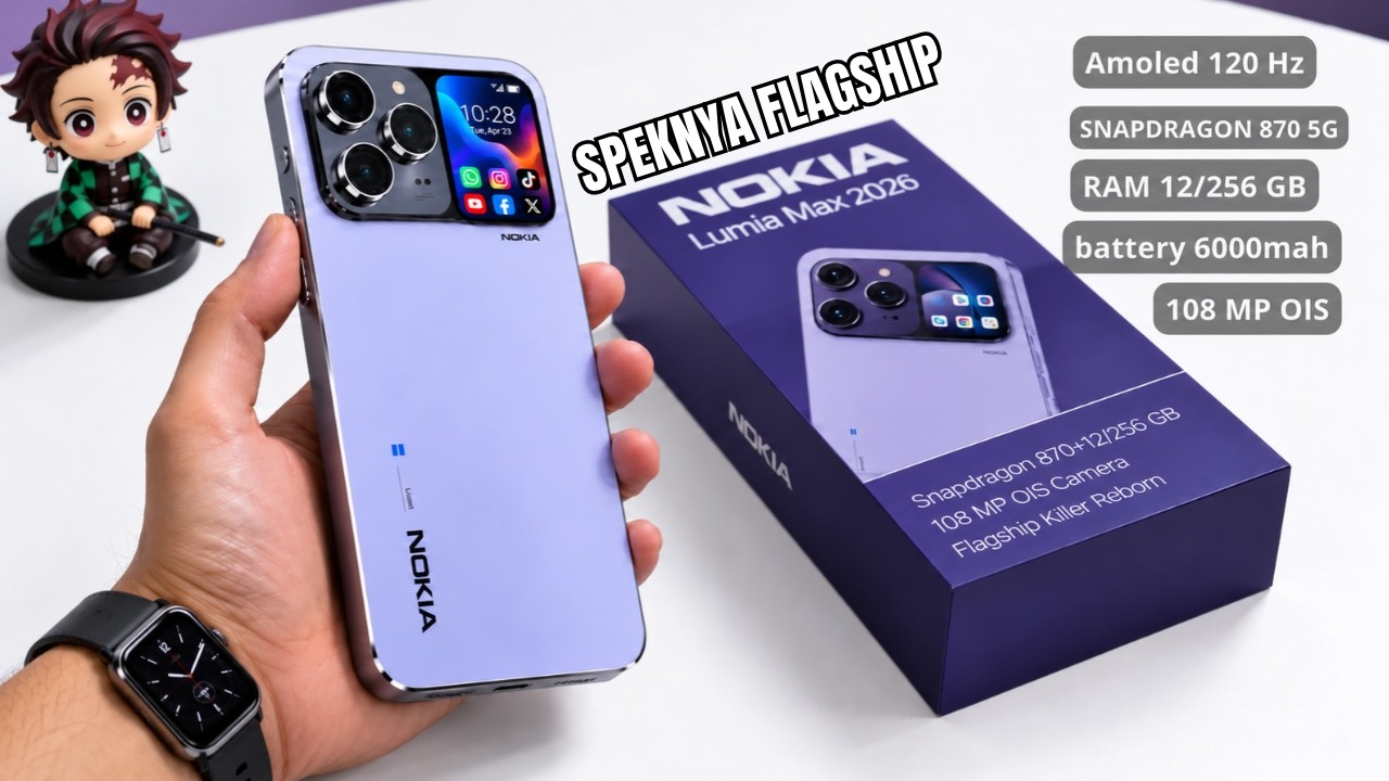 RAJA HP MENGGILA‼️NOKIA LUMIA MAX 2026, HP 3 JUTAAN YANG SIAP OBRAK ABRIK PASAR