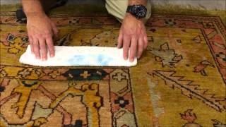 Oriental Rug Washing-Dye Bleeding Test
